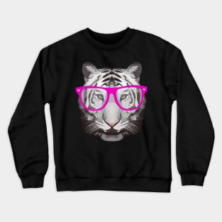 Tiger face hipster wild animals Crewneck Sweatshirt